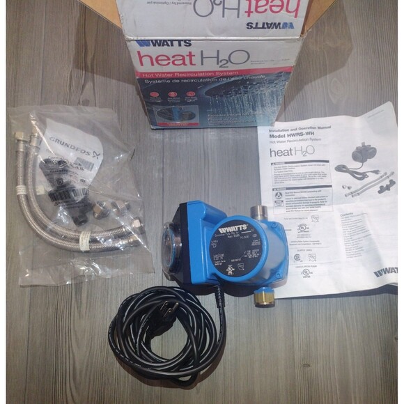 Watts Heat H2O Hot Water Recirculator System | Powered by Grundfos | NIB - Picture 2 of 10